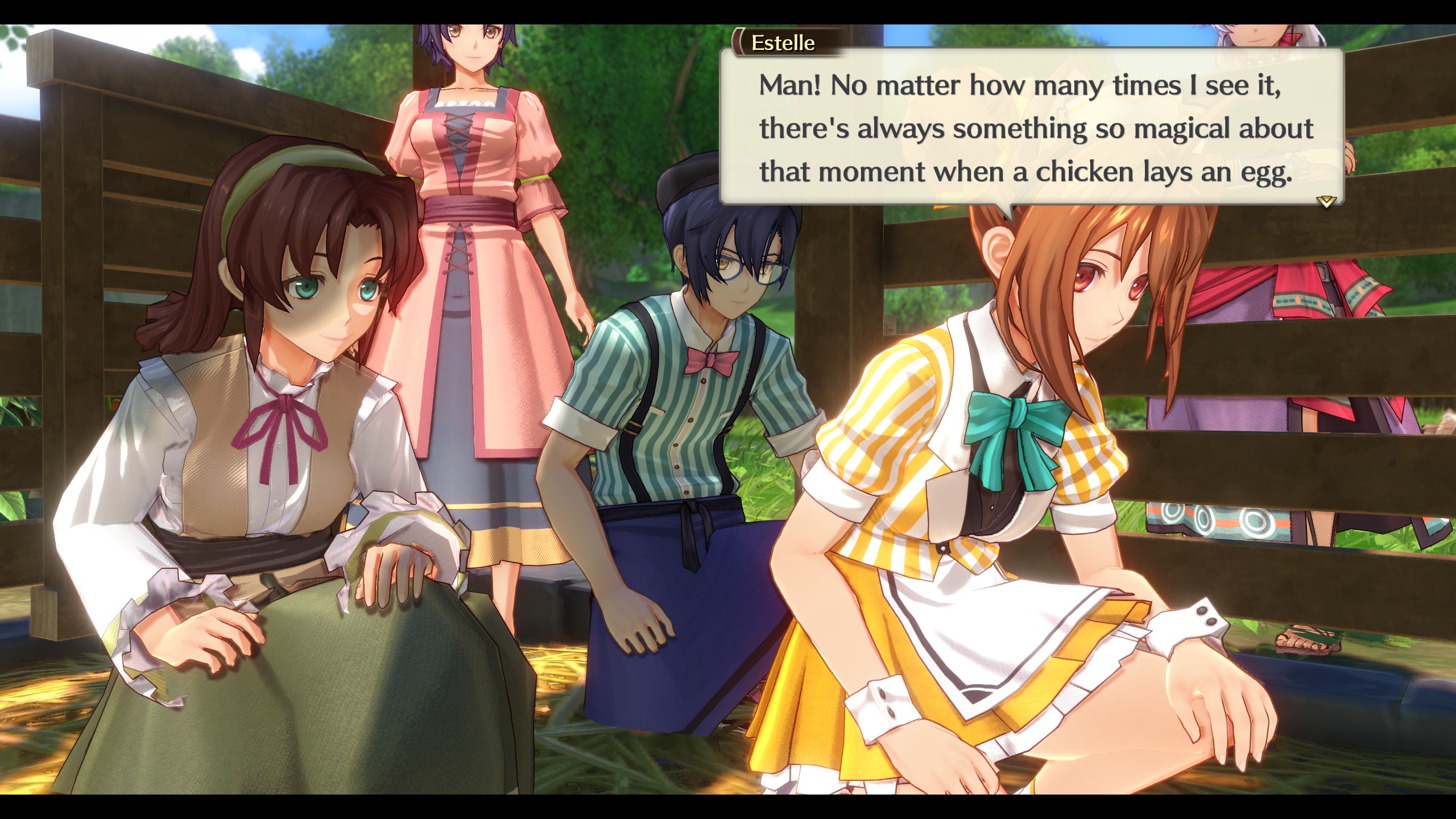 Estelle says: Man! No matter how many times I see it, there's always something so magical about that moment when a chicken lays an egg.