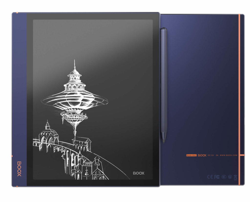 The Onyx BOOX Air 2 with included stylus pen